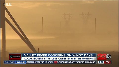 Strong winds creating concerns for Valley Fever infections