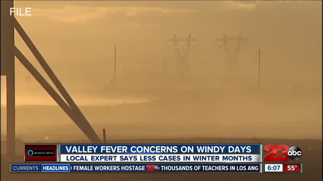 Strong winds creating concerns for Valley Fever infections