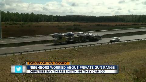 Makeshift gun range has neighbors in New Tampa concerned about safety