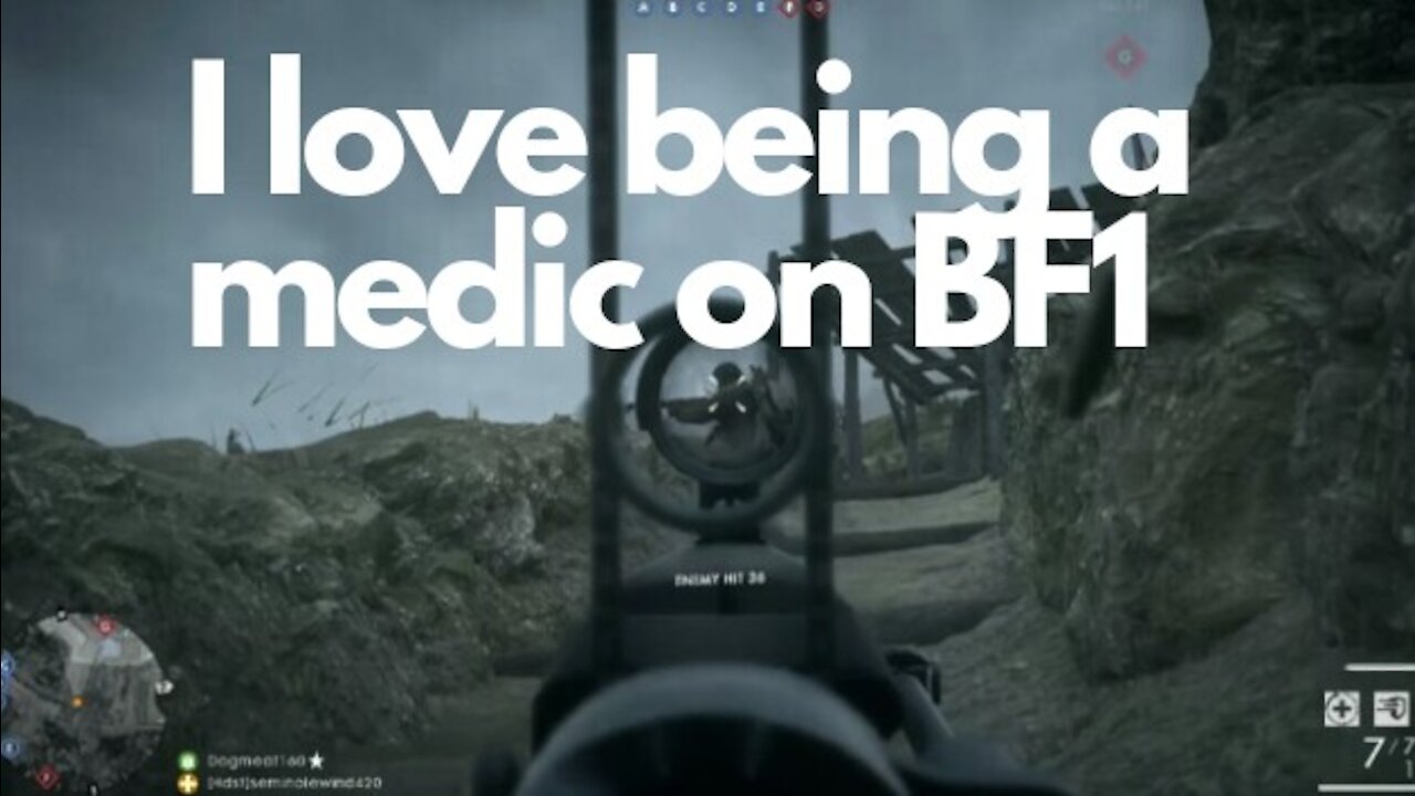 I love being a medic on BF1