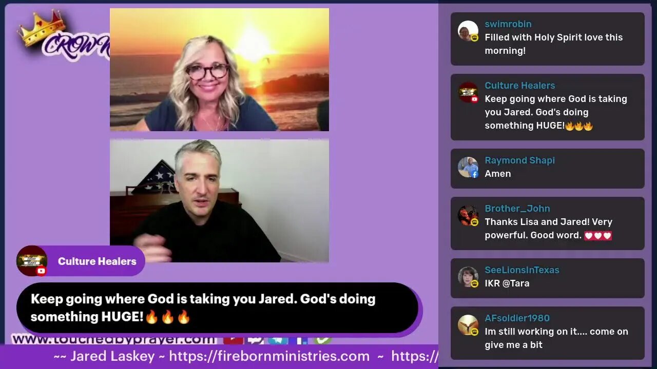 Crown Chats ~ Holy Spirit Fire with Jared Laskey