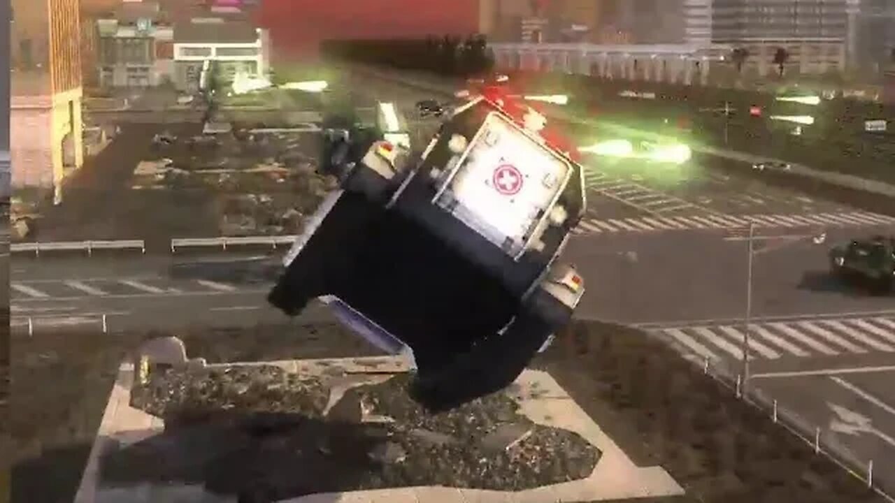 I went flying in an Ambulance on Earth Defence force 5