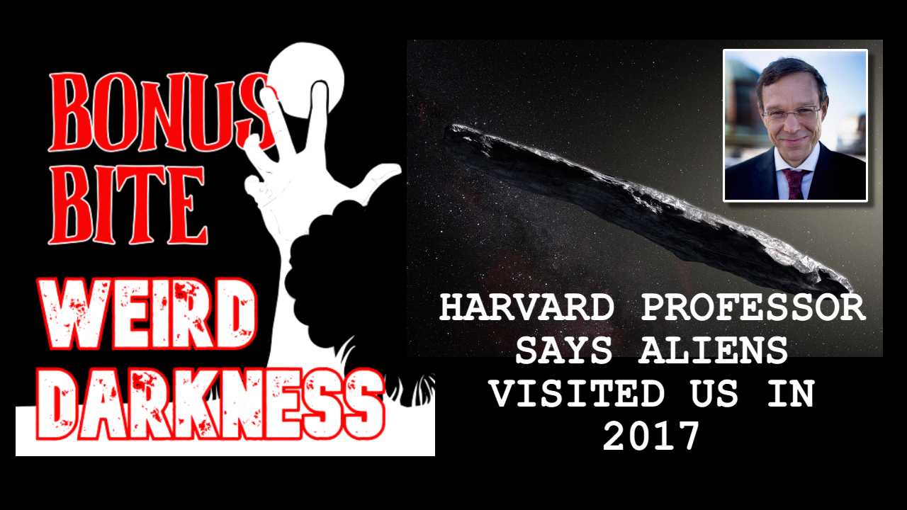 #BonusBite “HARVARD PROFESSOR SAYS ALIENS VISITED US IN 2017” #WeirdDarkness