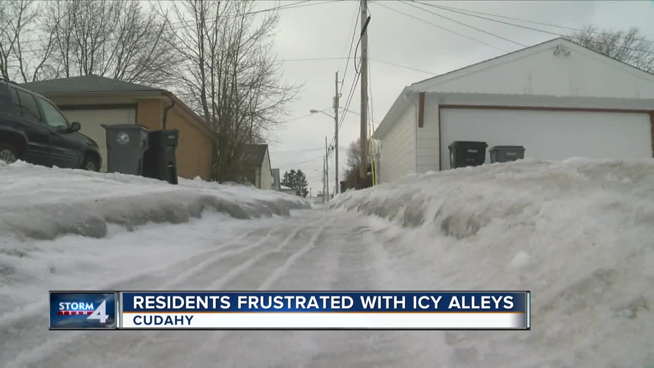 Cudahy: Only solution to icy alleys is warmer weather