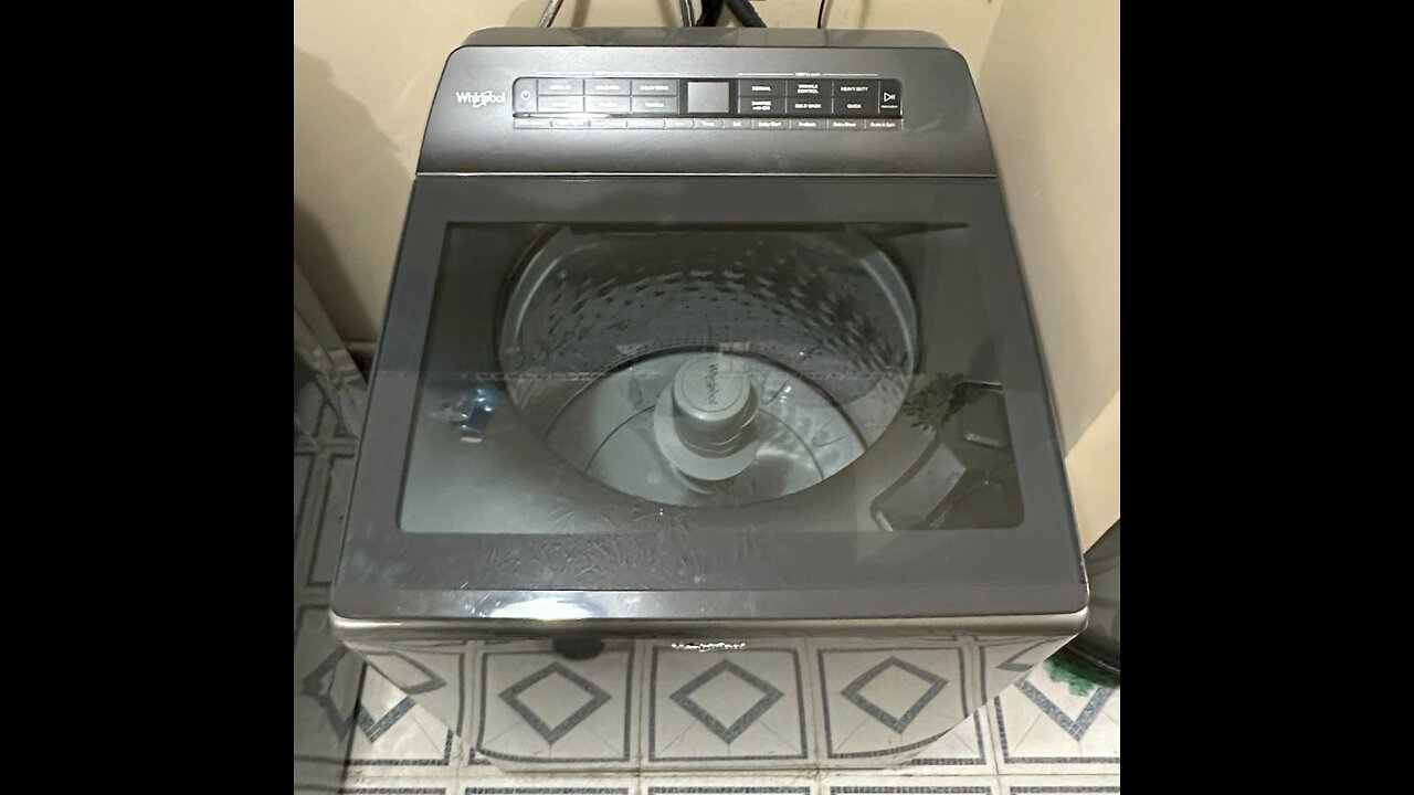 Top load washer with self test mode