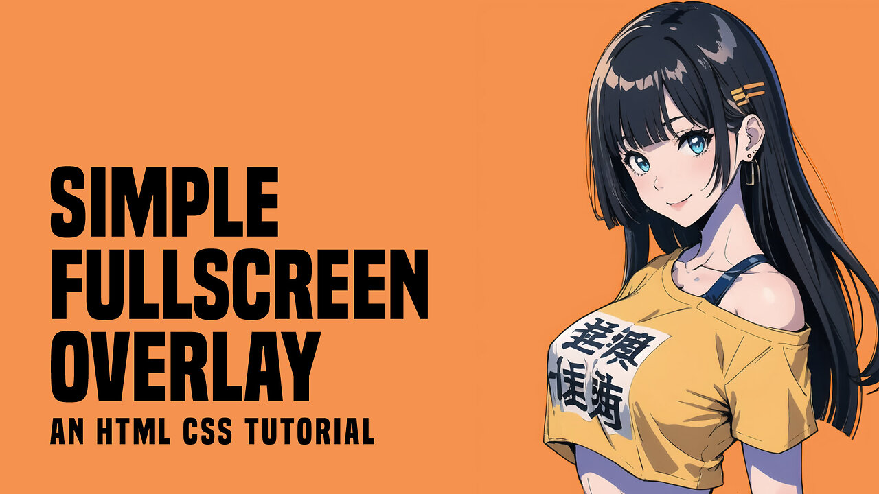 Simple Fullscreen Overlay In HTML CSS