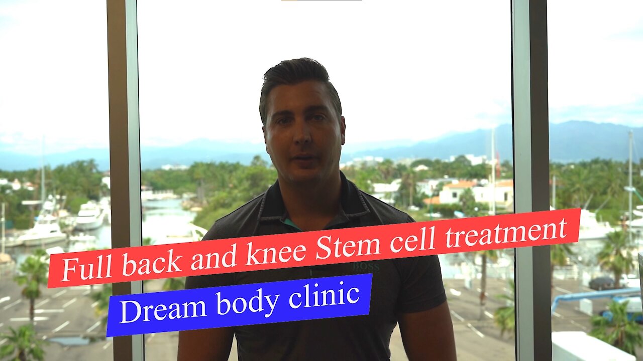 Full back and knee stem cell treatment