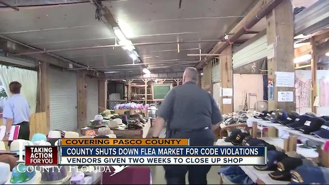 Pasco County flea market shuts down due to violations