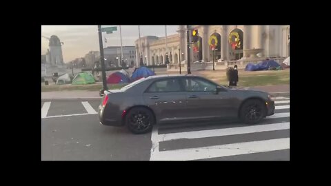 12/15/21 Richard Citizen Journalist in DC- Outside Union Station- Homeless Everywhere.