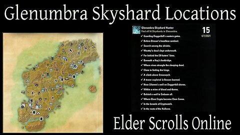 Glenumbra Skyshard Locations [Elder Scrolls Online] ESO