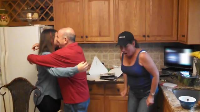 Mom has ultimate freak out over baby announcement