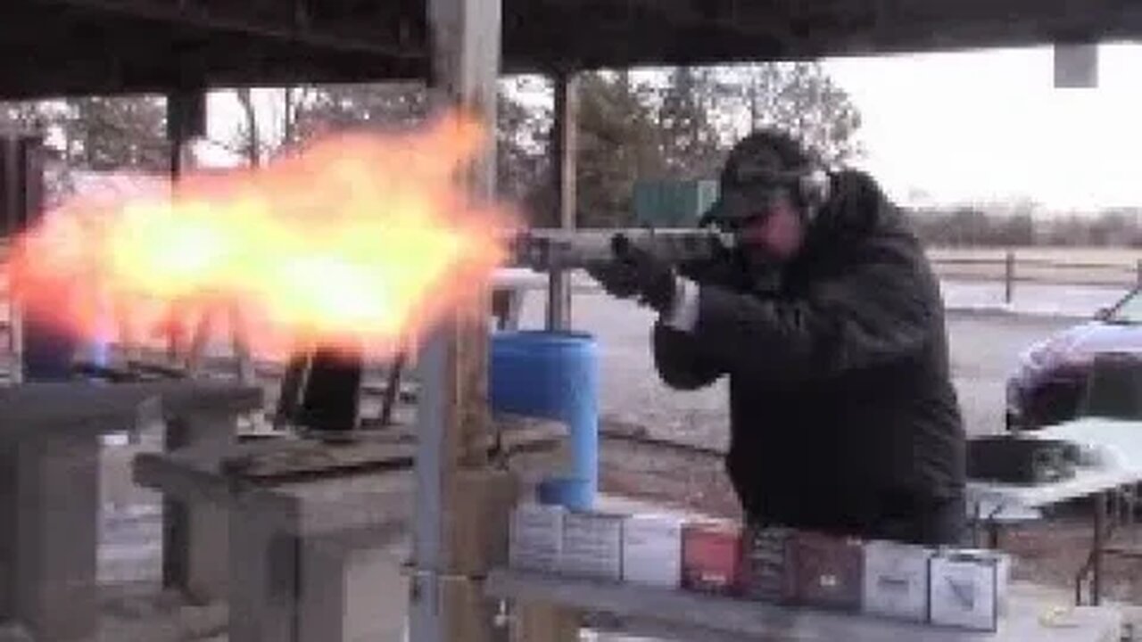 Tiger stripe Beretta A300 Ultima Patrol 12 gauge shotgun ammo and accuracy test.