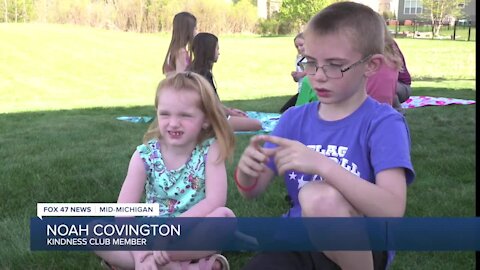 Kindness Club member, seven-year-old Noah Covington