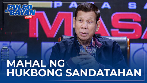 Hindi niyo masisi kung mahal ng Hukbong Sandatahan at kapulisan si Dating Pang. Duterte