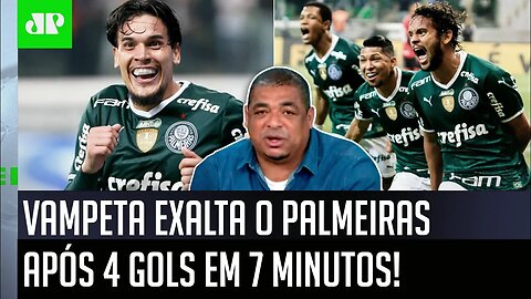 "Velho, eu FUI PEGAR UMA ÁGUA no jogo do Palmeiras e..." Vampeta EXALTA Verdão após 4x2 no Atlético!