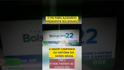 1 REAL PARA AJUDAR NA CAMPANHA DO PR. BOLSONARO