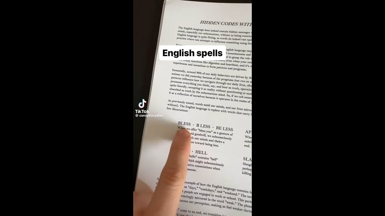 Spells in your Spelling