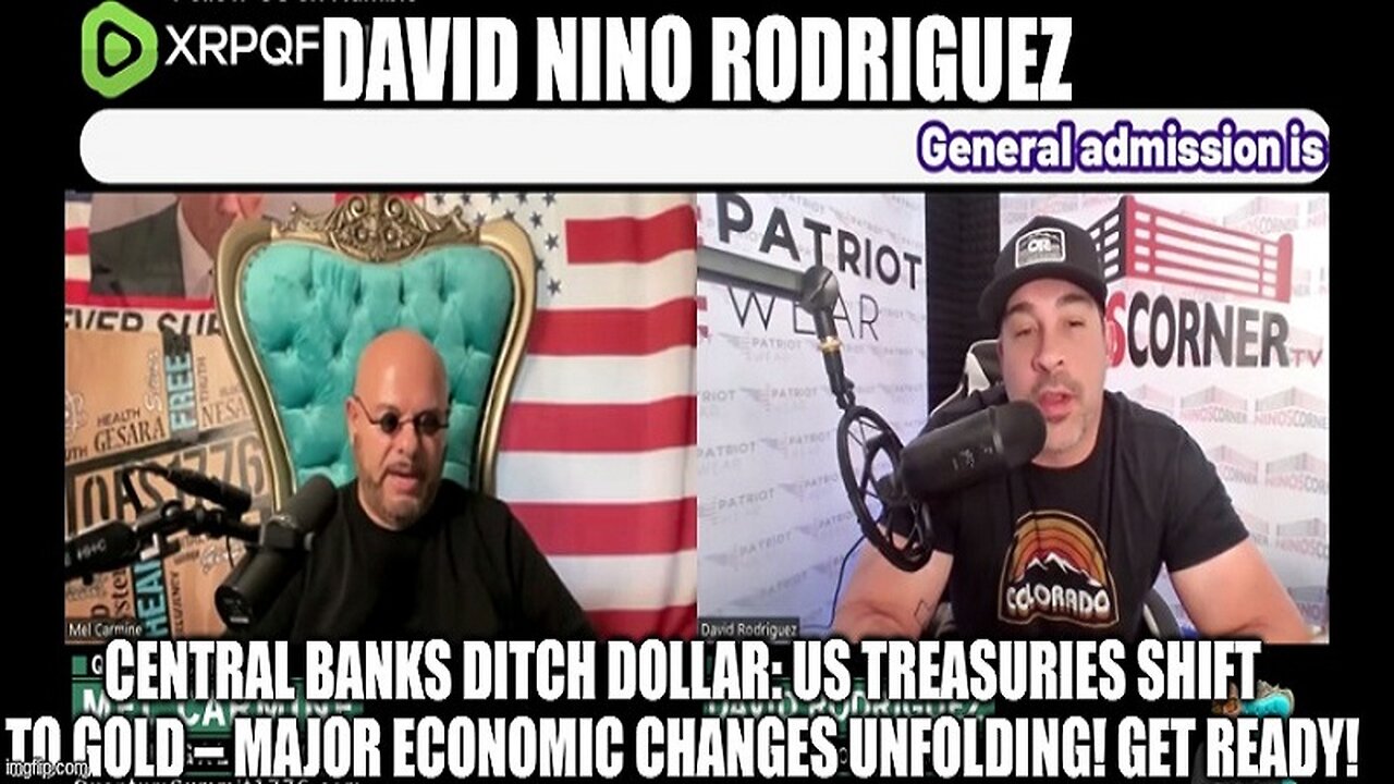 David Nino Rodriguez: Central Banks Ditch Dollar: US Treasuries Shift to Gold – Major Economic Changes Unfolding! Get Ready!