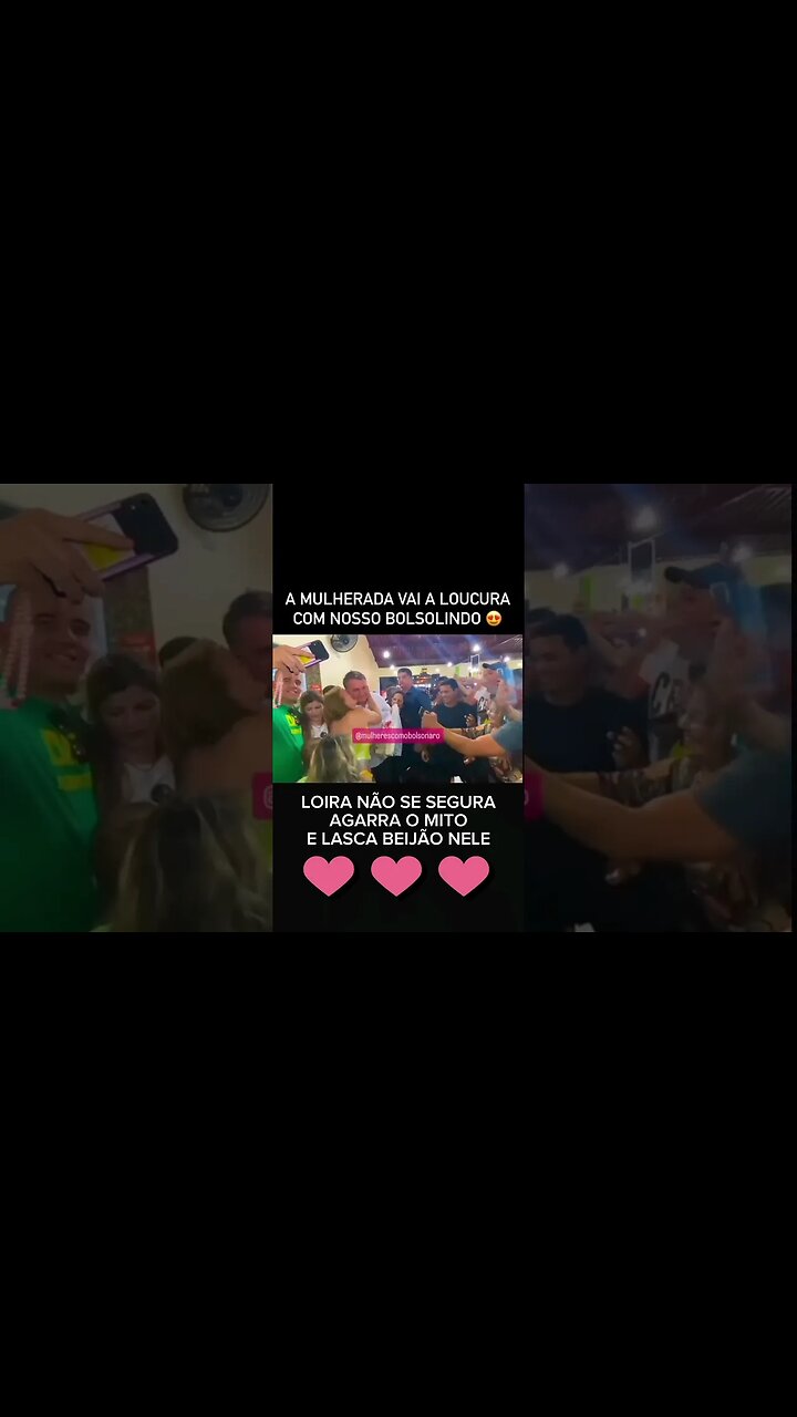 UM BEIJÃO DA LOIRA EM BOLSONARO
