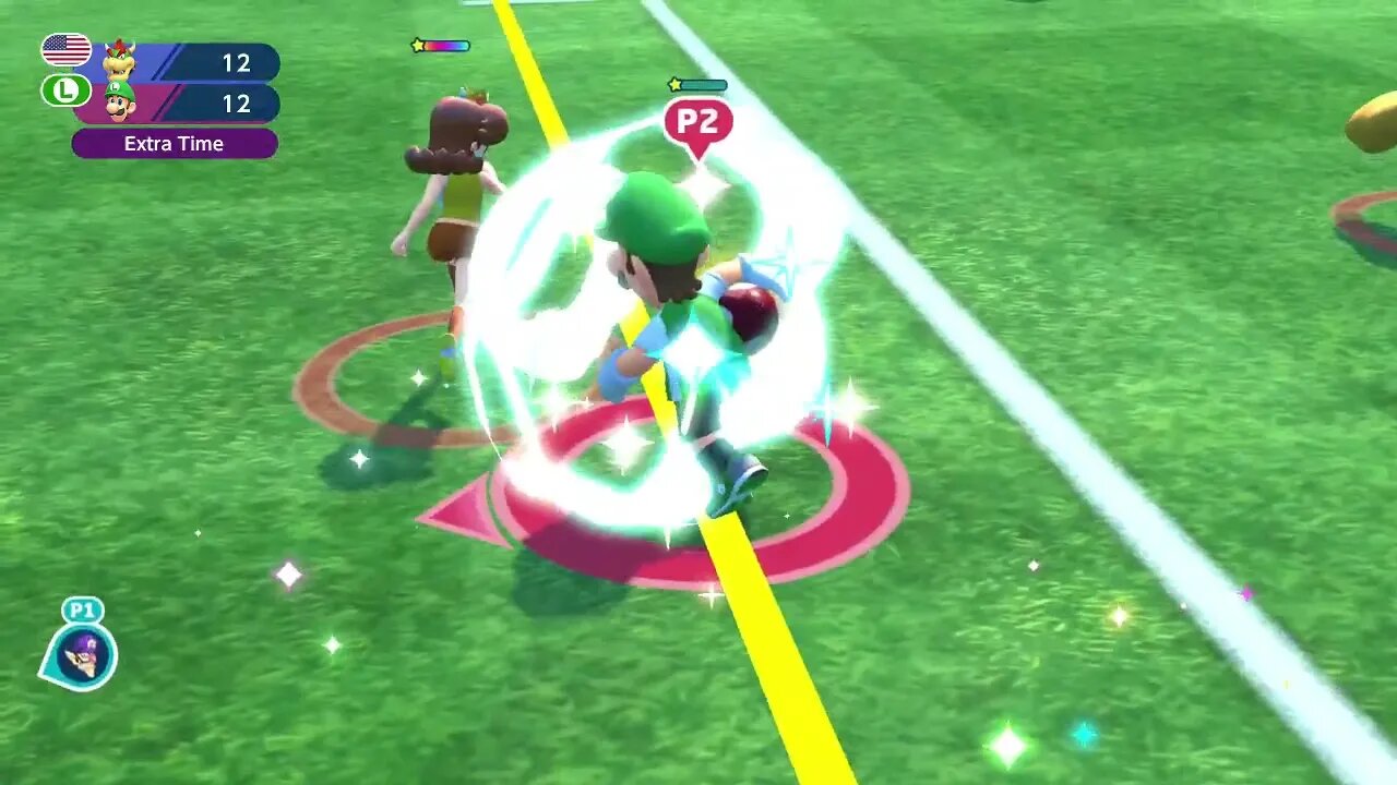 Rugby match of the year with Team Mario vs Team Bowser