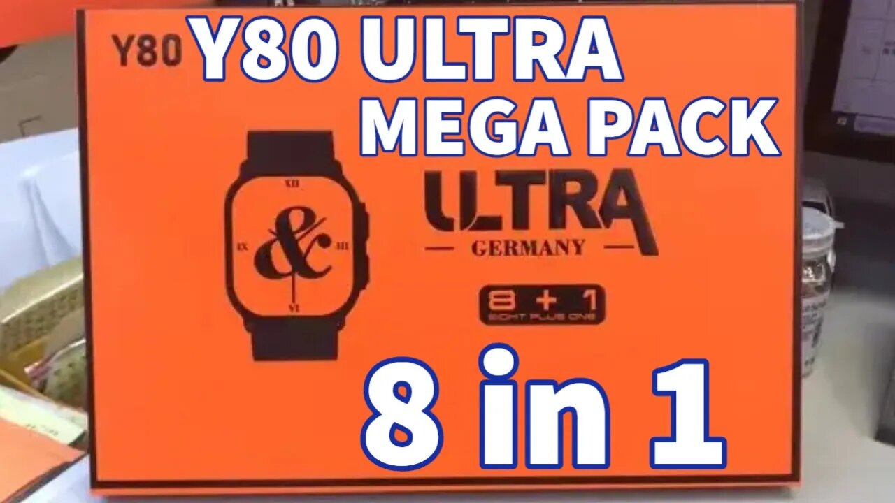 Y80 Ultra Smartwatch New 2023 Mega Pack 8 in 1 8 Bands 49Mm Serie 8 PK i20 X10 S200 Y60