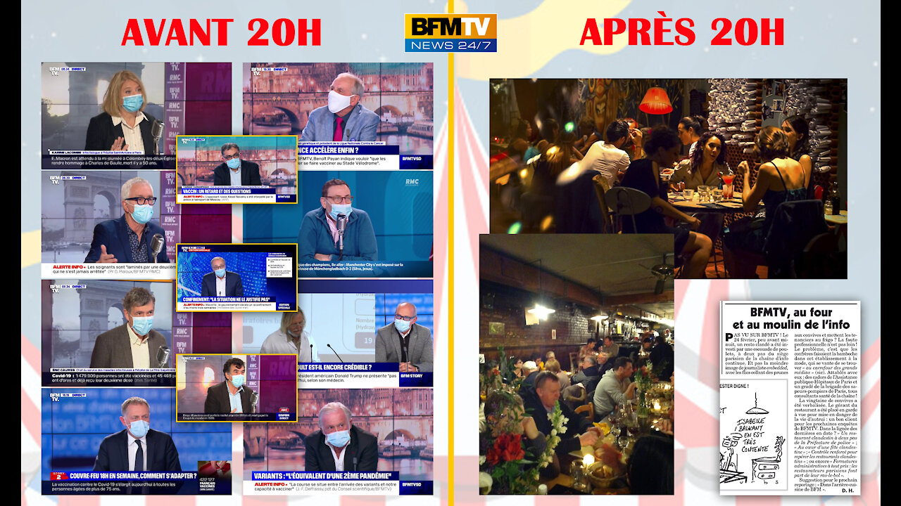Des journalistes de BFM et médecins de l'AP-HP verbalisés dans un restau clandestin !