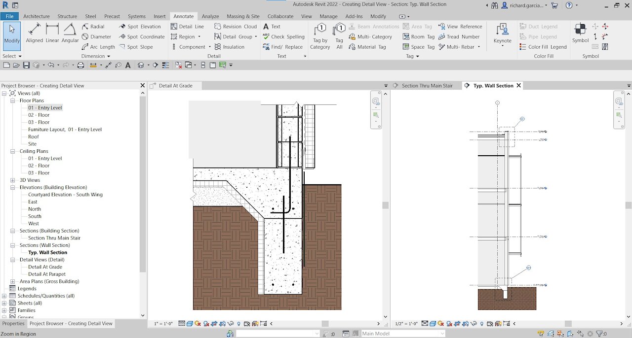 REVIT 2022 ARCHITECTURE LESSON 41: CREATE DETAIL VIEW