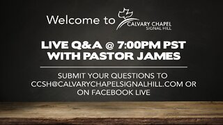 (Originally Aired 04/10/2020) April 9 - Q&A with Pastor James Kaddis