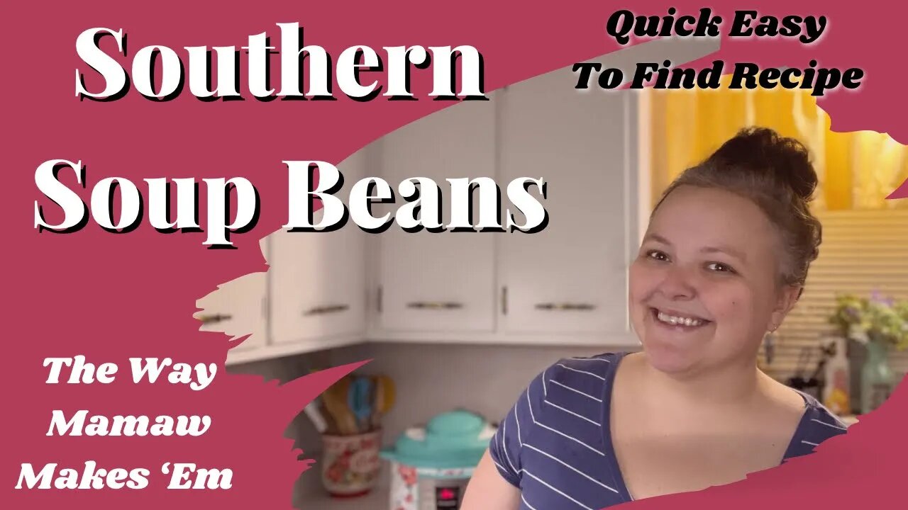 $1 Bag Of Dried Beans Turn Into Dinner! || Southern Soup Beans || Quick Easy To Find Recipe