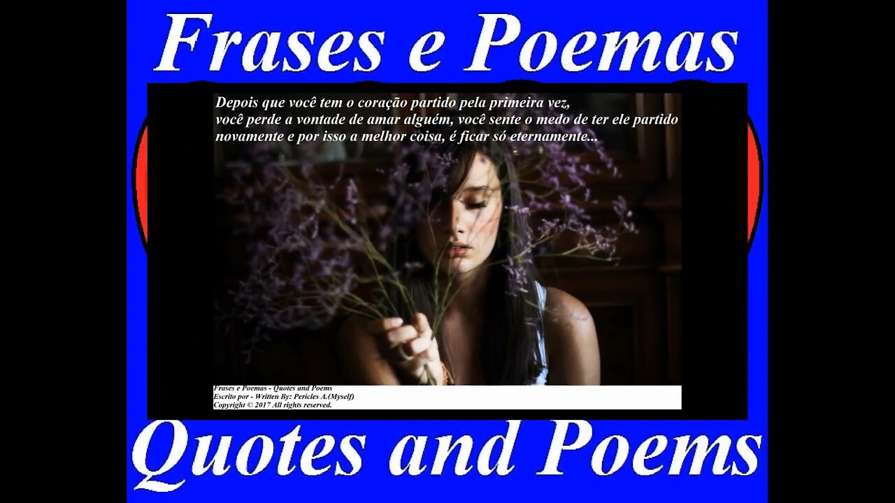 Depois que tem o coração partido pela primeira vez, perde a vontade de amar... [Frases e Poemas]