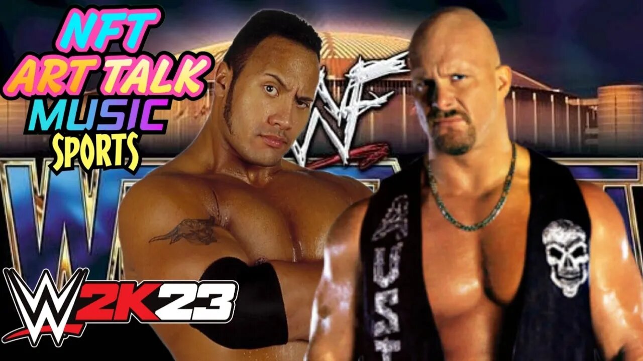 🤨 The Rock vs. 😤 Stone Cold Steve Austin Wrestlemania 17 WWE 2K23