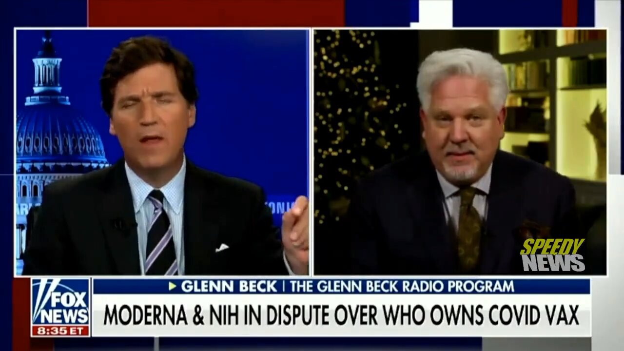 Tucker and Glenn Beck on the NIH’s intellectual property dispute with Moderna