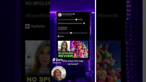 Sad Review from a Critic/Super Mario Bros. #shorts #gracerandolph #supermario