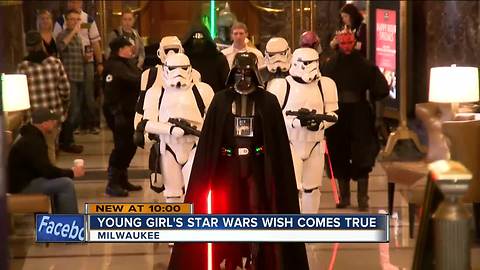 Young cancer survivor's Star Wars wish comes true in Milwaukee