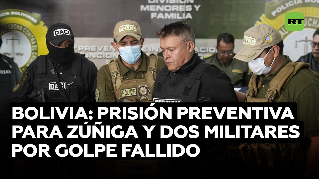 Prisión preventiva para Zúñiga y otros dos militares implicados en el golpe fallido en Bolivia