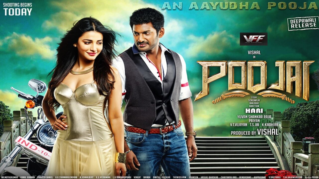 Poojai (2014) [Tamil - 1080p HQ HDRip - x264 - [DDP5.1 (192Kbps) AAC] - 2.9GB - ESub].mkv