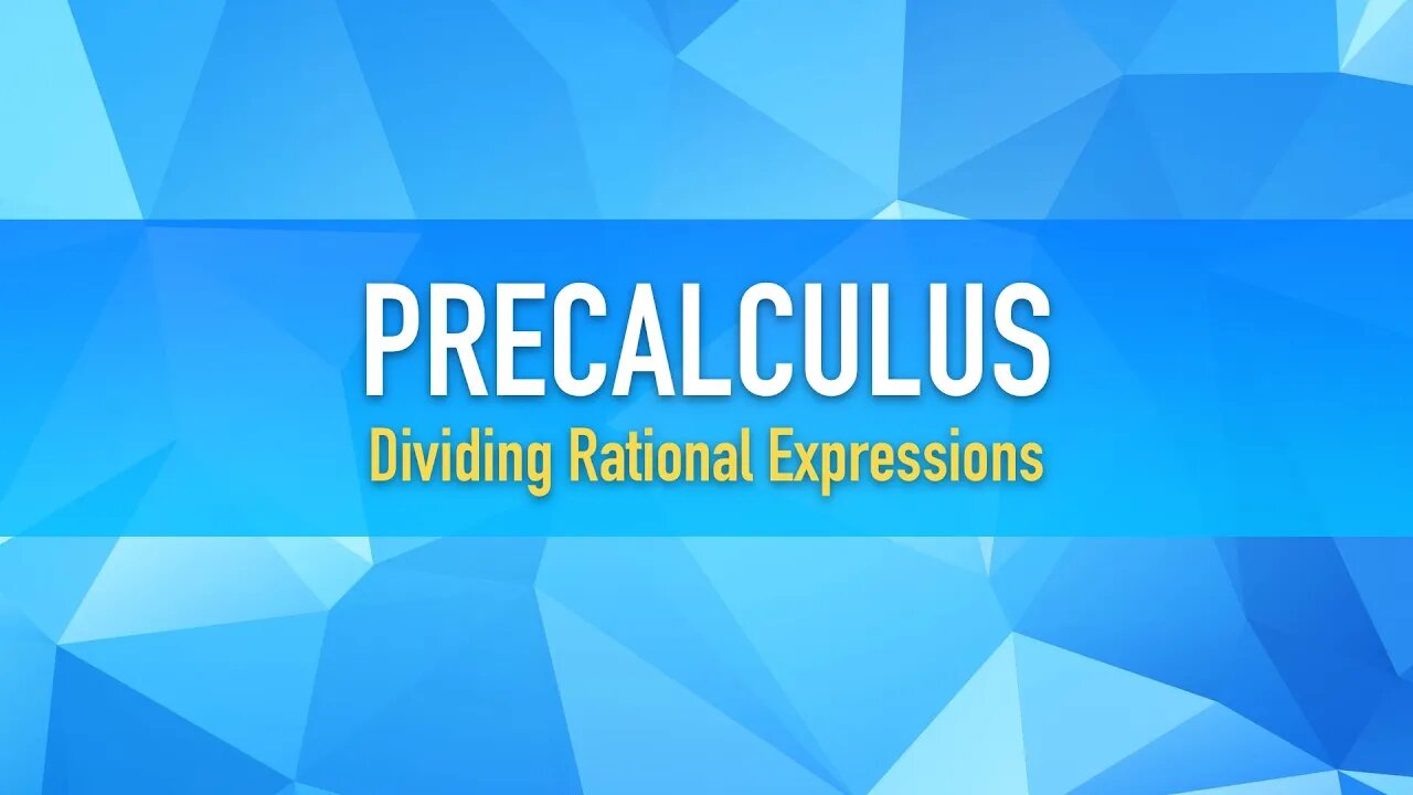 Rational Expressions: Example 4 (Explained in Spanish)