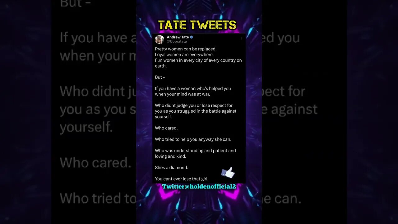 Tate tweets with deep meaning #memes #dailystoic #dailymotivation #motivationalquotes #andrewtate