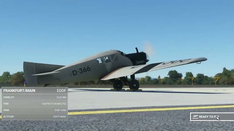 First Flight. Junkers F 13