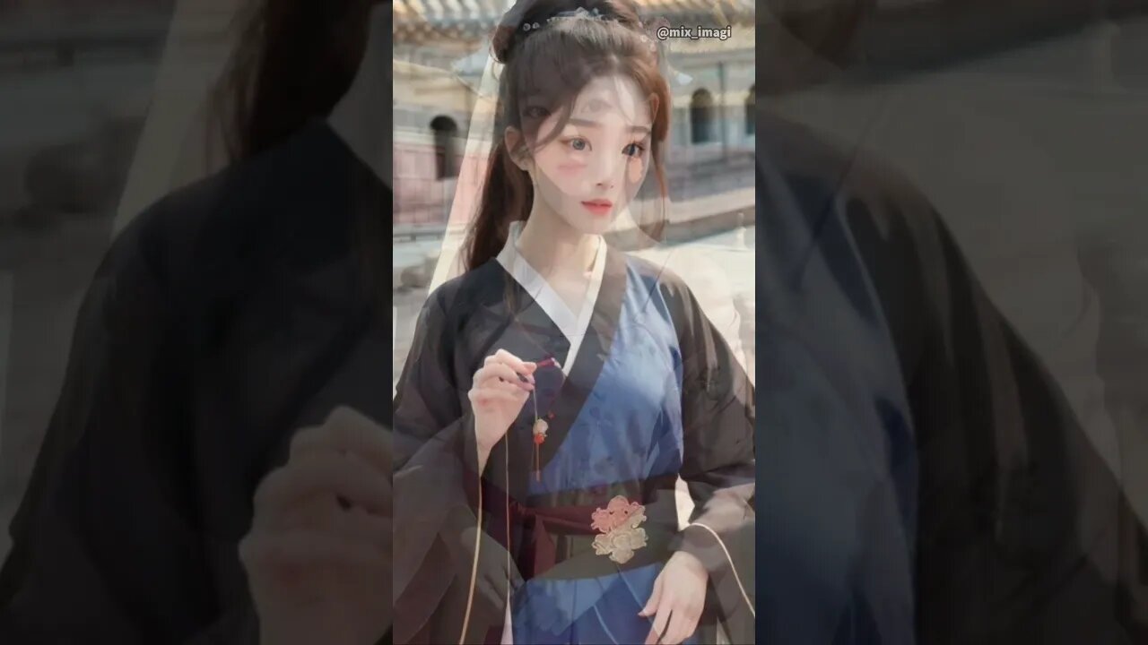 IMAGINE BEAUTIFUL GIRL WEARS HANFU CLOTHES ( AI ART, AI GENERATORS, AI LOOKBOOK )