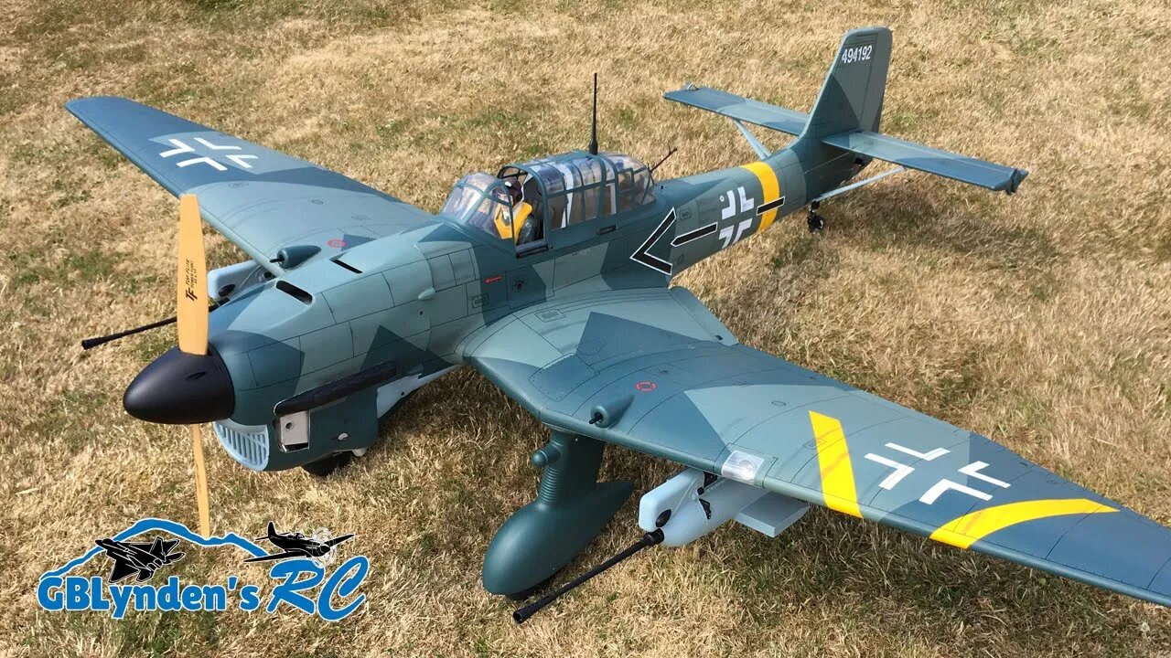 Fun Flight With Robert's Giant Scale Phoenix Model Stuka Ju 87 61cc GasEP ARF 94.4 Inch RC Warbird