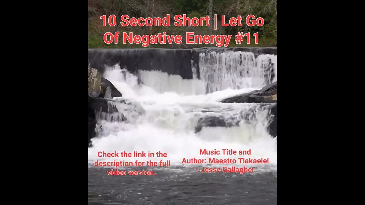 10 Second Short Of Let Go Of Negative Energy | #meditation #shorts #shortsvideo #waterfall #11