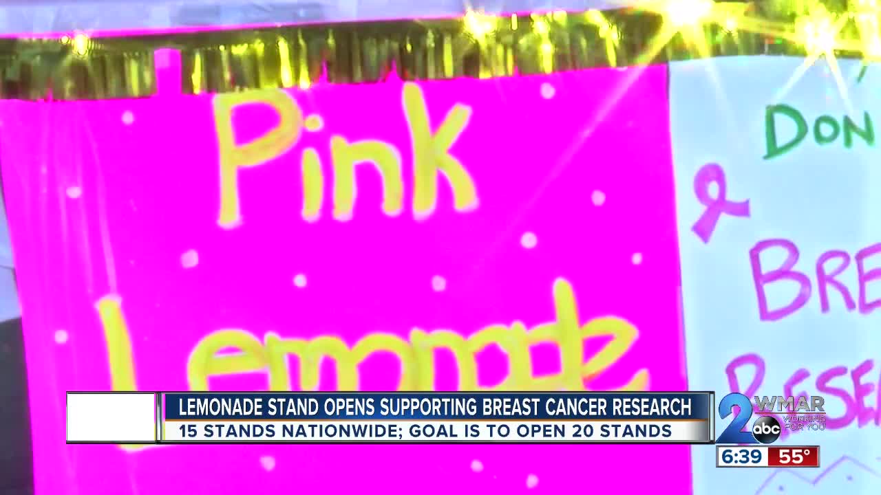 Lemonade Stand Supports Breast Cancer Research