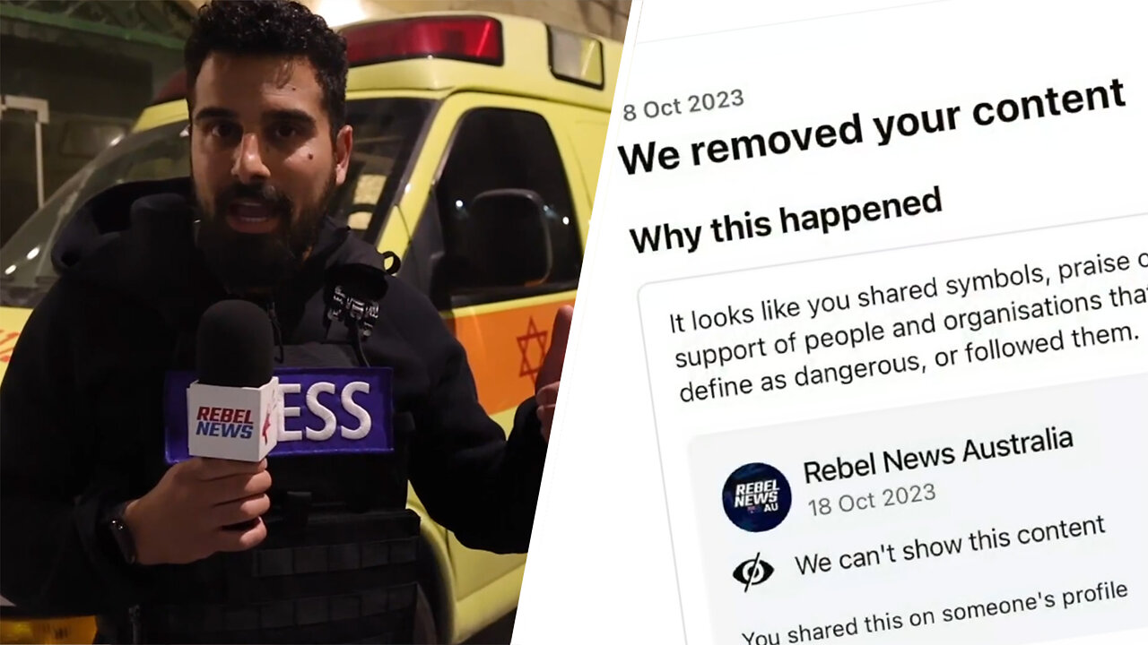 Meta CENSORS Rebel News' coverage of Hamas brutality