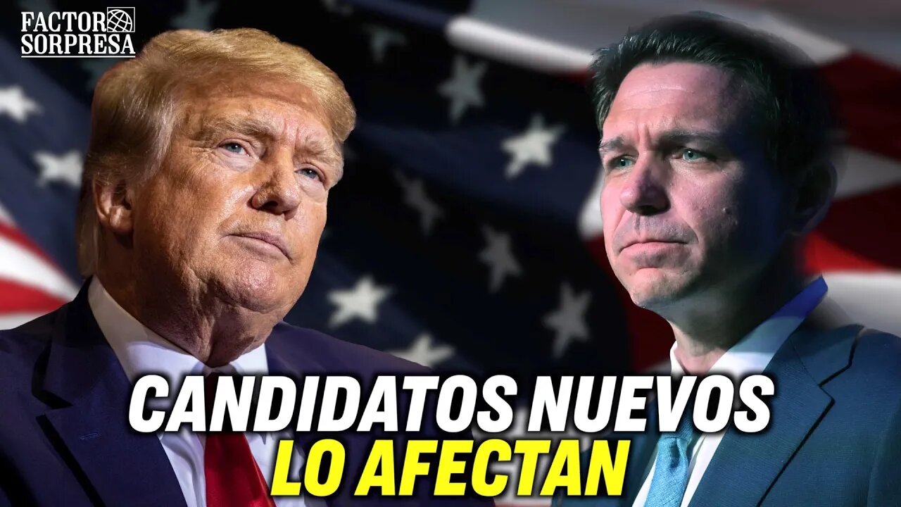 La contienda republicana tiene más candidatos, esto perjudica a DeSantis y beneficia a Trump