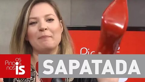 Sapatada no casal de réus: Gleisi Hoffmann e Paulo Bernardo