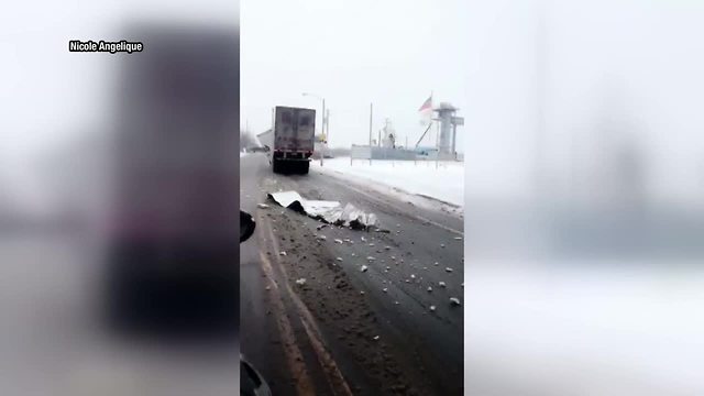 VIDEO: Potato truck crushed under Milwaukee bridge