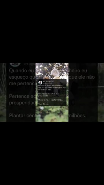 Plantar centavos e colher milhões. #investimento