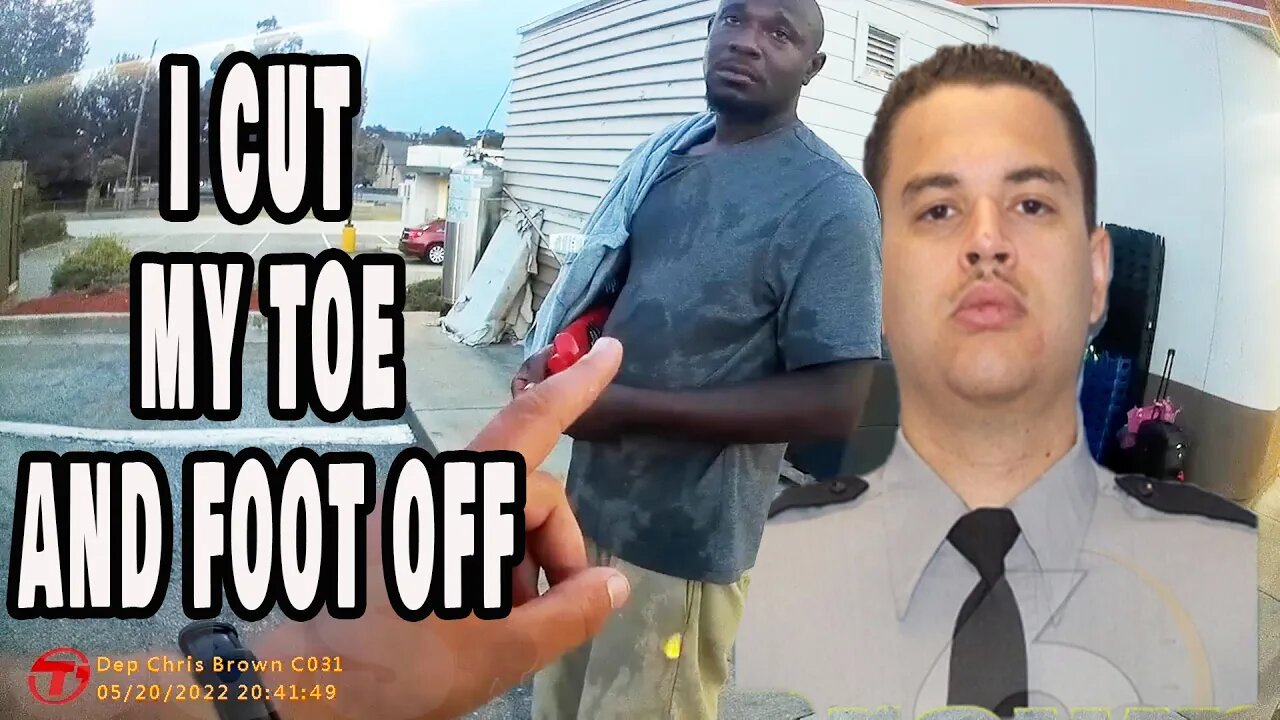 You cut your foot and toe off to avoid jail?
