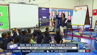 Maryland senator visits Baltimore School to check out Americorps Literacy Program